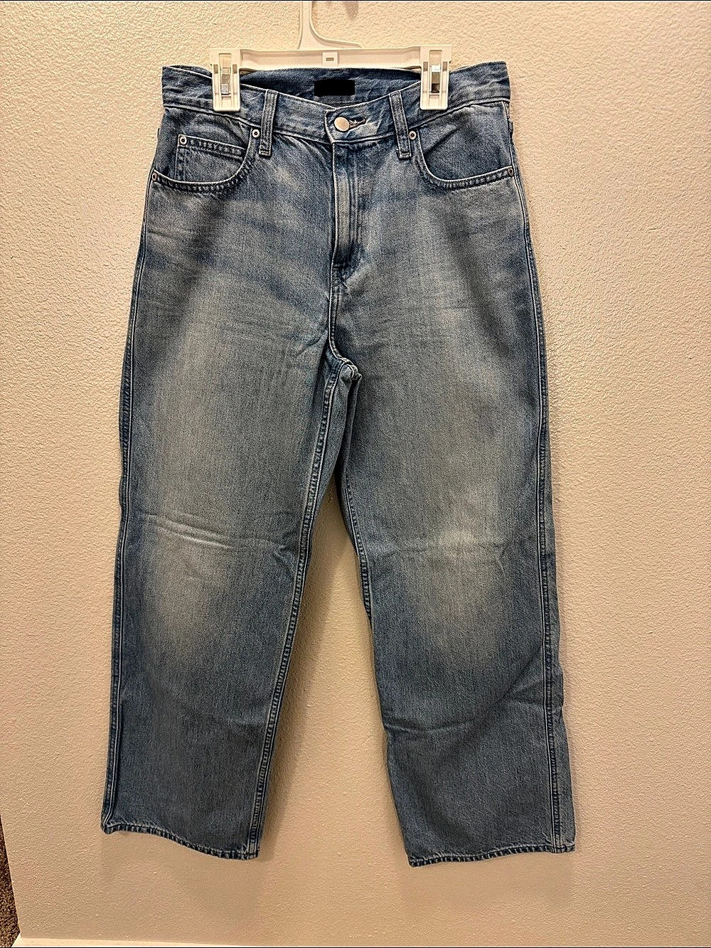 UNIQLO JEANS Straight wide Leg Blue Jeans